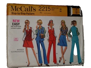 Vintage 1969 McCall's Sewing Pattern #2215  Size 12  - uncut - in envelope - Picture 1 of 5