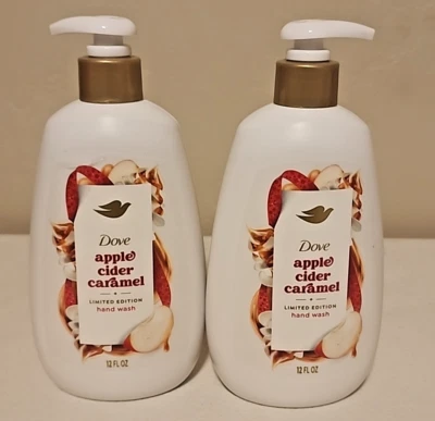 Lot of 2 Dove Limited Edition Hand Wash Apple Cider Caramel Holiday Treats 12oz - Image 1 of 4