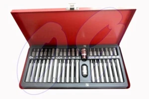 SET DI CHIAVI INSERTI 40 PEZZI TORX ESAGONALI E MILLE RIGHE X BULLONI SPANATI - Foto 1 di 1
