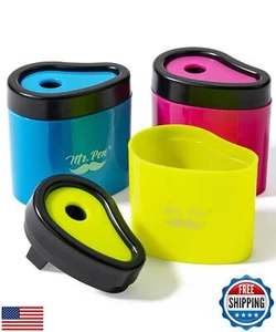 Mr. Pen- Pencil Sharpeners Manual, 3 Pack, Colorful Handheld Pencil Sharpener - Picture 1 of 5