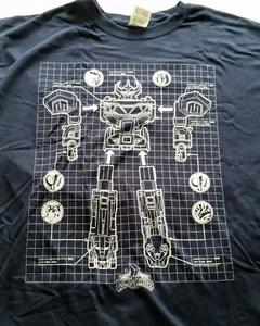 NEW February 2017 Loot Crate Mighty Morphin Power Rangers Megazord T-Shirt Sz LG - Picture 1 of 2