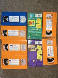 6 Lot VHS Blue's Clues Nick Jr. SAFARI TREASURE HUNT ARTS And CRAFTS BIRTHDAY - Picture 1 of 5