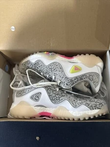 Adidas CodeChaos 21 Golf Shoes Womens FW5630 White/Scream Pink/Grey 7 NEW! - Picture 1 of 7