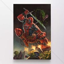 Deadpool Poster Canvas Vol 4 #1 Superhero Marvel Comic Book Art Print