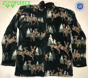 ZooFleece Modern Deer Natur Pullover Buck Tier schwarz Jacke Mantel S-3X - Bild 1 von 6