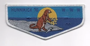 OA Hunnikick Lodge 76 S-31 1997 solapa Jamboree, borde blanco, ¡como nuevo! - Imagen 1 de 1
