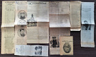 Petit lot de 8 anciennes coupures de journaux TOUR DE FRANCE 1912, 19, 23 (Vélo)
