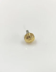 Baume Mercier Riviera 5231, 5131.038 Yellow Gold 3.4mm Crown w/ tube & gasket - Picture 1 of 6
