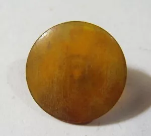 1930s antique faux amber tortoise shell collector shank button 52387 - Picture 1 of 5