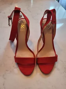 Brand New Red Vince Camuto Open Toed Sandals, Sz 7.5 - Picture 1 of 12