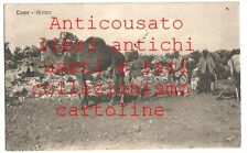 Tocra Aratura CARTOLINA Postcard vintage anni'30 Libia Africa Italiana