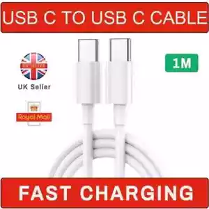 Heavy Duty USB C to C Charging Cable Fast Phone Charger Long Lead Wire - Picture 1 of 17