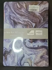 Custodia per Mac Book Cover Air 13" Alloggiamento laptop A1466 A1369 blu grigio marmo - Foto 1 di 6