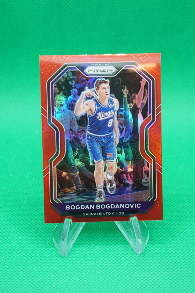 2020-21 Prizm Base Prizms Red SP /299 #27 Bogdan Bogdanovic R6220J - Image 1 of 2