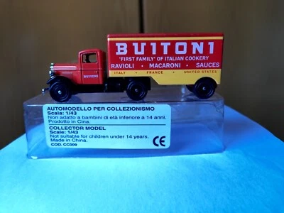 Corgi-1-43--FORD Autoarticolato  "BUITONI"--rosso-giallo-obsoleto in blister--- - Immagine 1 di 4