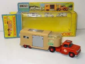 Matchbox KINGSIZE K 18 ARTICULATED ASCOT HORSE VAN (397) UNPUNCHED HEADER - Picture 1 of 8