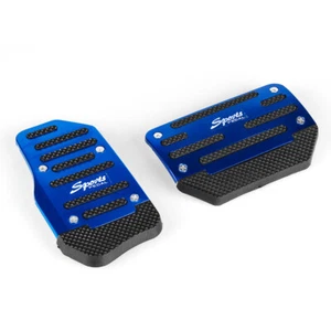2pcs/set Universal Non-Slip Automatic Gear Brake Foot Pedal Pad Cover Blue - Imagen 1 de 7