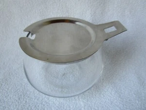 WMF Geleedose 518 Wagenfeld Design Glas/Chrom mit Klappdeckel unbeschädigt 1965 - Bild 1 von 8