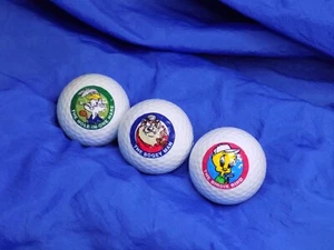 LOONEY TUNES GOLF BALLS Bugs Tweetie & Taz Surlyn 392 Ram Tour w/ Birdie Bird - Picture 1 of 7