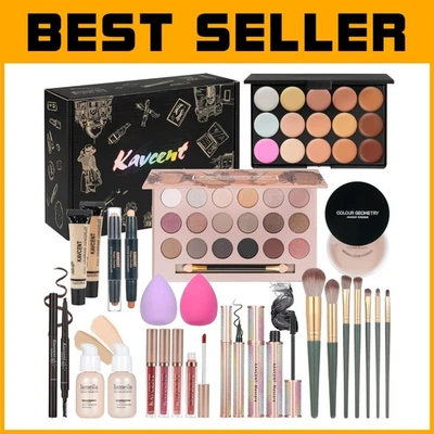 High-Quality Makeup Gift Kit: Eyeshadow Palette & Cosmetics for Young Ladies - Image 1 of 4