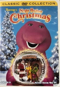 Barney Night Before Christmas DVD Home Video Never Seen On TV 16 Songs PBS Kids - Picture 1 of 1