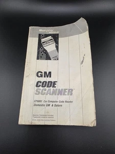 Sunpro Actron GM Code Scanner Book Guide CP9001 1982 & Higher GM & Saturn - Foto 1 di 4