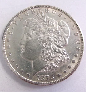 1878 S Morgan Silver Dollar - Picture 1 of 2