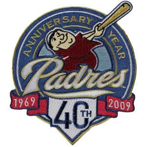 2009 San Diego Padres 40th Anniversary Logo Season Sleeve Jersey MLB Patch - Picture 1 of 1