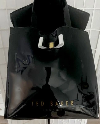Ted Baker London Black Patent Leather Icon Tote Bag - Image 1 of 4