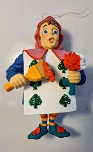 Dept 56 Alice in Wonderland Storybook Ornament Seven 7 of Spades no box - Picture 1 of 3