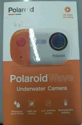 Polaroid Wave Underwater 18MP 4K UHD Camera (Orange & White)  WiFi Bundle - Image 1 of 4