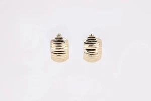 18k Yellow Gold Textured Earrings (1.73g.) - Picture 1 of 1