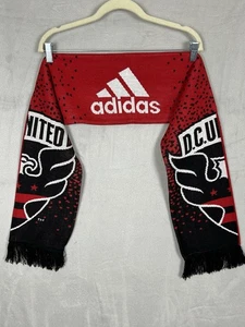 Adidas DC United Scarf Black Red Color MLS One Size - Picture 1 of 15