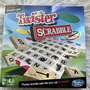 Hasbro Gaming Mashups Game TWISTER SCRABBLE New Sealed - Picture 1 of 4