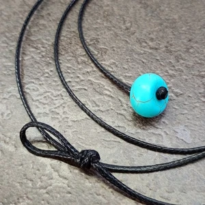 Minimalist Black String Charm Necklace Gift Jewelry Men Women Surfer Bohemian - Picture 1 of 4