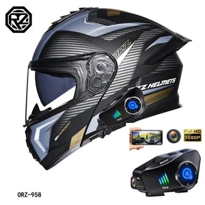 Helmet Bluetooth Full face Modular Motorcycle Helmet Camera Recorder DOT - Bild 1 von 31