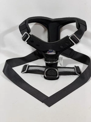 Arnés cómodo Kleinmetall AllSafe negro mediano 45-60 libras/21"-31" pecho RARO Foto 1 de 4