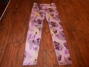 Athleta Girl girls size XXL 16 leggings High Rise Printed Chit Chat Tight MINT - Picture 1 of 5