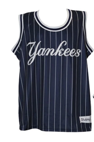 NY YANKEES AARON JUDGE JERSEY SGA #99 BASKETBALL SHIRT 8/3/2023 PINSTRIPES Cover