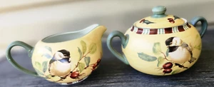 Lenox Wintergrüße Alltag Zuckerdose & Milchkännchen Chickadee - Bild 1 von 16