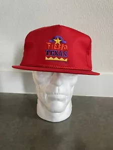 Vintage Fiesta Texas San Antonio Red Snapback Hat Cap RARE Excellent Condition - Picture 1 of 8