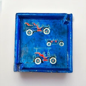 Vintage Mid Century Aldo Londi Bitossi Antique Car Ashtray 9.75" x 9.5" - Picture 1 of 17