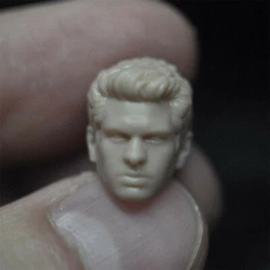 1/18 Scale Spider Man Andrew Garfield Head Sculpt Unpainted Fit 3.75" Figure - Picture 1 of 2