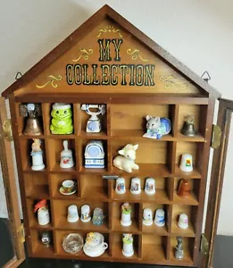 Vintage Wooden My Collection Wall Curio For Collectables - Picture 1 of 24