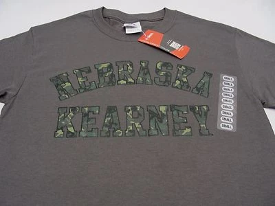 NEBRASKA KEARNEY LOPERS - NCAA DIVISION II MIAA - GRAY CAMO MEDIUM SIZE T SHIRT! - Image 1 of 4