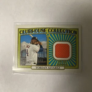 2021 Topps Heritage Yordan Alvarez Clubhouse Collection GU #CCRYA Houston Astros - Picture 1 of 5