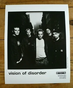 Vision of Disorder - Vintage Band Press Photo Glossy B&W 8X10  - Picture 1 of 1