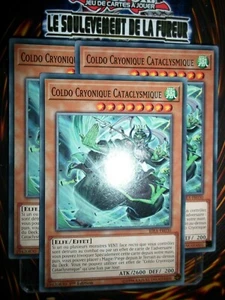 YU-GI-OH! PLAYSET (LOT DE 3) COLDO CRYONIQUE CATACLYSMIQUE RIRA-FR030 NEUF ED1 - Imagen 1 de 1