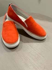 Johnston & Murphy Trufoam Damen-Slipper Wildleder orange Größe 7,5 neu - Bild 1 von 6