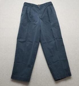 Abercrombie & Fitch Pants Mens 32x28 Blue Khakis Chino Pockets Cotton